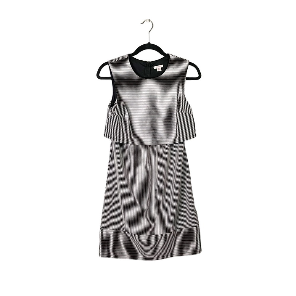 Xhilaration B & W Striped Sleeveless Casual Wedding Guest Dress Size Medium